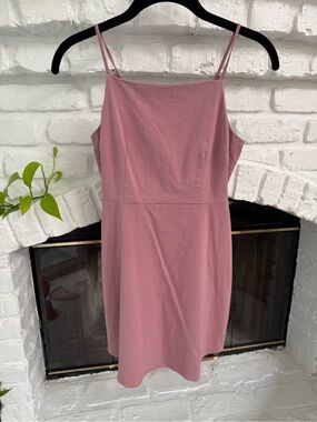 Mauve Spaghetti Strap Mini Dress